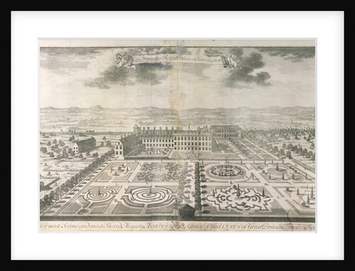 Bird's Eye View of the Gardens of Kensington Palace by Mark Anthony (after) Hauduroy