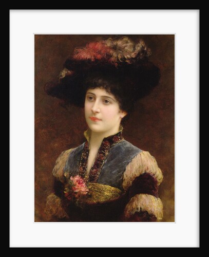Lady in a Hat, 1887 by Emile Eismann Semenowski