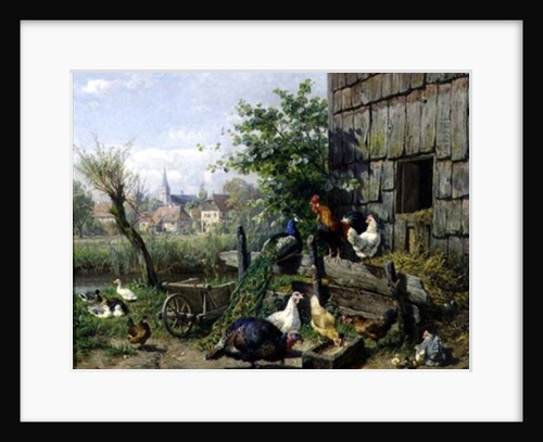 The Farmyard, 1898 by Carl Jutz