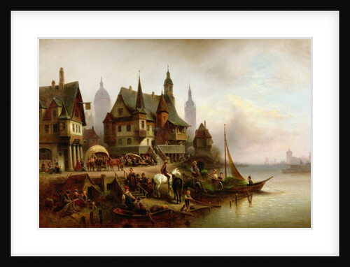 On the Shore, 1872 by Wilhelm Meyerheim