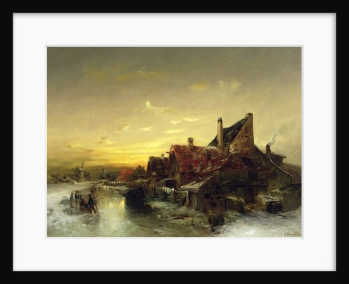 Children Playing on the Ice by Desire Tomassin