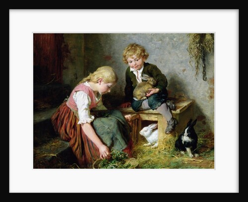 Feeding the Rabbits by Felix Schlesinger