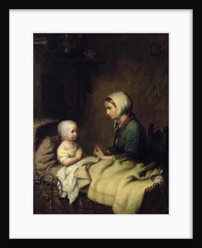 Little Girl Saying Her Prayers in Bed by Meyer von Bremen