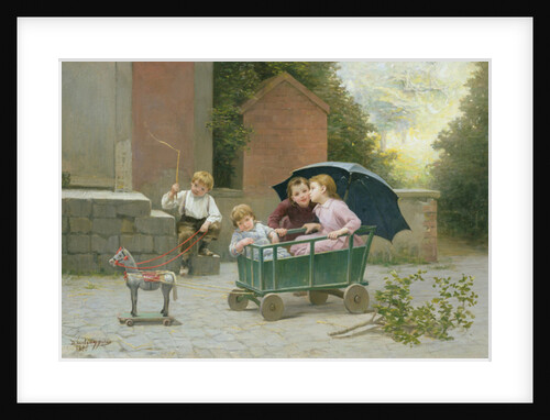 The Coach Ride, 1888 by Charles-Bertrand D'Entraygues