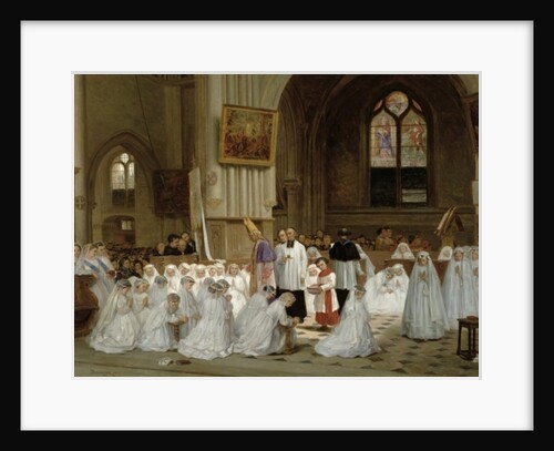 First Communion, 1867 by Theophile Emmanuel Duverger