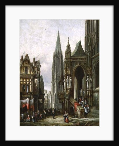 Ecclesiastical Procession Entering a Cathedral by Henry Thomas Schafer