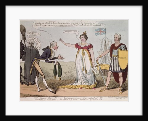 The Secret Insult or Bribery and Corruption Rejected by George Cruikshank