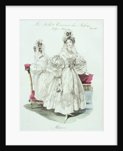 Wedding dress by French School