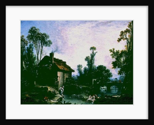 Landscape with a Watermill, 1755 by Francois Boucher