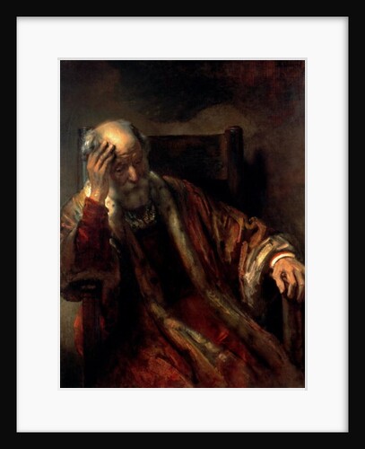 An Old Man in an Armchair, 1650s by Rembrandt Harmensz. van Rijn
