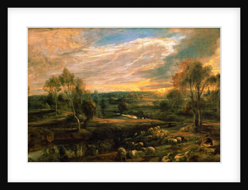 A Landscape with a Shepherd and his Flock, c.1638 by Peter Paul Rubens
