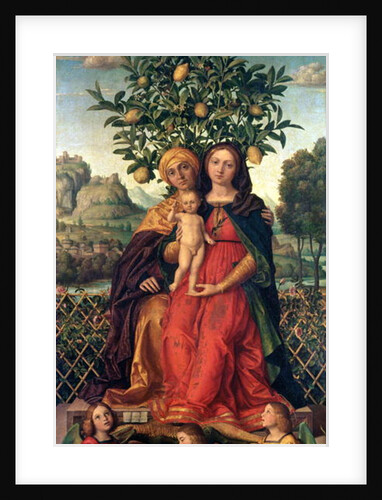 The Virgin and Child with St Anne, 1510-18 by Gerolamo dai Libri