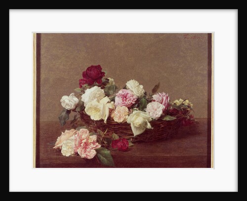 A Basket of Roses, 1890 by Ignace Henri Jean Fantin-Latour