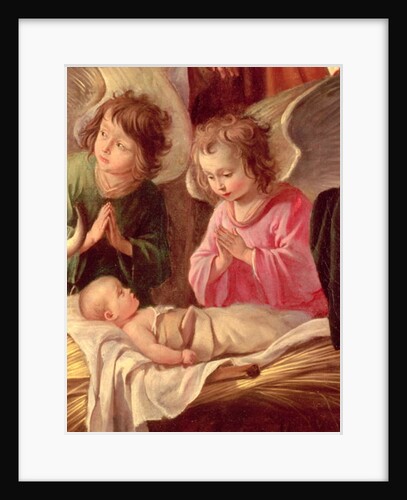 The Adoration of the Shepherds, Angels and Child, detail, c.1640 by Antoine and Louis & Mathieu (1607-77) Le Nain