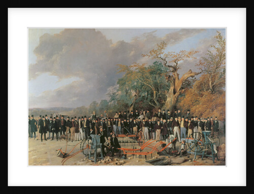 A Meeting of the English Royal Agricultural Society at Bristol Detail of Machinery and Farmers, 1842 by Richard Ansdell