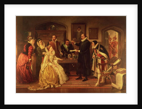 Dr William Gilbert Demonstrating his Experiment on Electricity to Queen Elizabeth I and her Court by Arthur Ackland Hunt