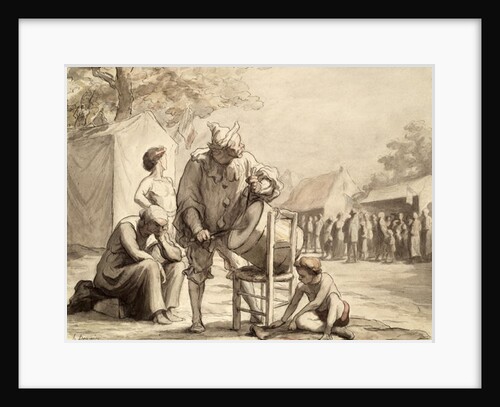 Acrobats at the Fair c.1865-69 by Honore Daumier