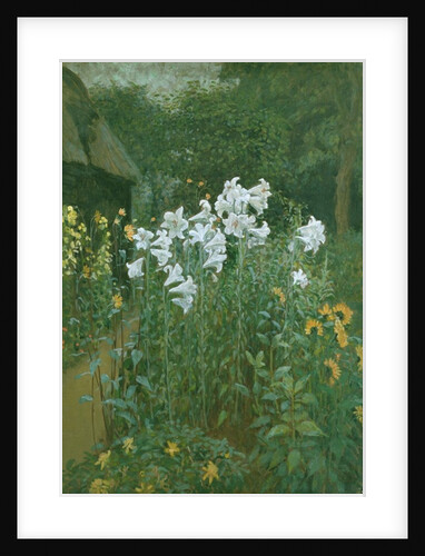 Madonna Lilies in a Garden by Walter Crane