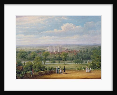Eton College from the terrace of Windsor Castle by Richard Bankes Harraden
