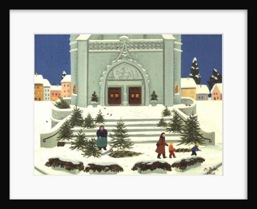 Christmas Tree Selling, 1988 by Magdolna Ban