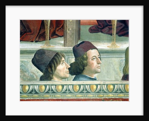 Portraits of Matteo Franco and Luigi Pulci from the Cycle of the Life of St. Francis, c.1483 by Domenico Ghirlandaio
