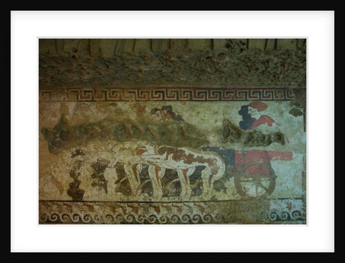 Mural from the Tomb of the Infernal Quadriga by Etruscan