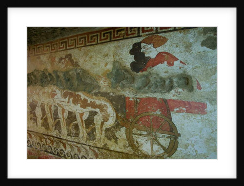 Mural from the Tomb of the Infernal Quadriga by Etruscan