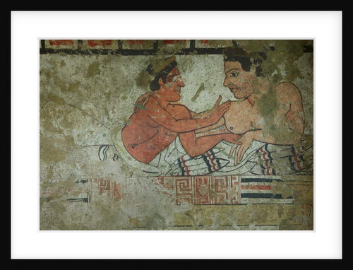 Detail of a mural from the Tomb of the Infernal Quadriga by Etruscan