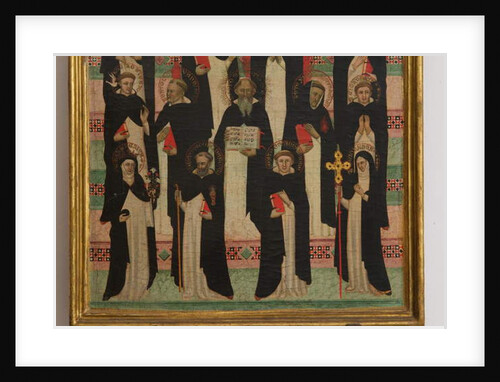 Detail of the Virgin, Christ and 17 Saints by Master of the Dominican Effigies