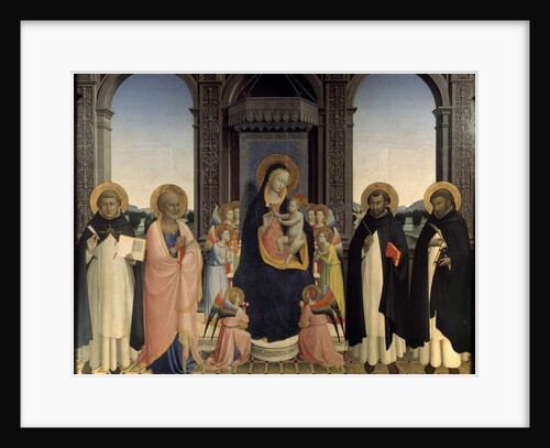 Polyptyque of Saint Dominic - Saint Thomas d'aquin and Saint Barnabe, Saint Dominic and Saint Peter Martyr by Fra Angelico