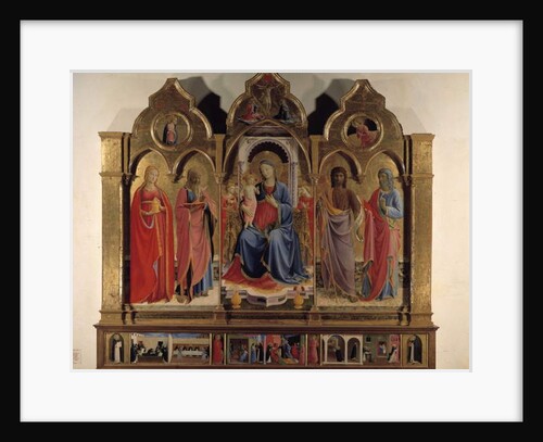 Altarpiece of the Virgin with child and saints - 1437 by Fra Angelico