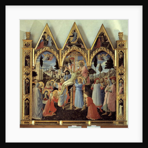 The deposition of the cross or Pala di Santa Trinita by Fra (c.1387-1455) Angelico