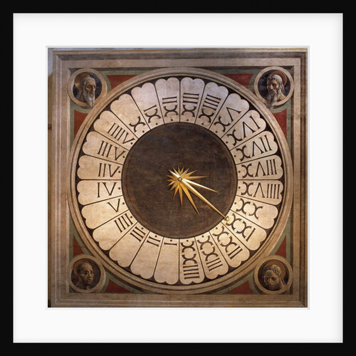 Dial of the clock of the Cathedral Santa maria del Fiore in Florence by Paolo Uccello