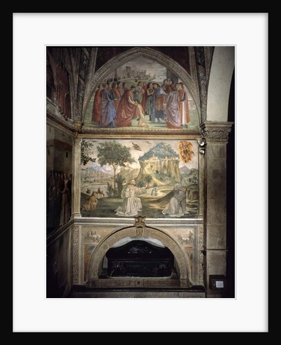 funeral of St Francis by Domenico (1449-94) Ghirlandaio