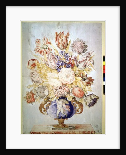 Hyacinths, peonies and tulips by Giovanna Garzoni