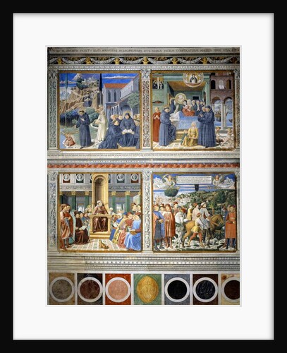 Fresco about Augustine's life - 1464-1465 by Benozzo di Lese di Sandro Gozzoli