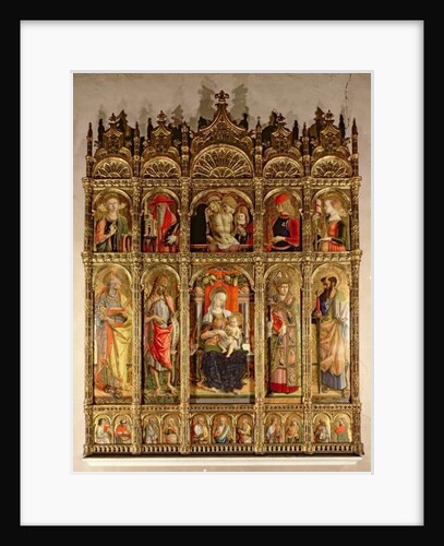 Madonna and Child with saints, polyptych, 1473 by Carlo Crivelli