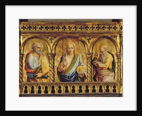 Christ with St. Peter and St. Paul by Carlo Crivelli
