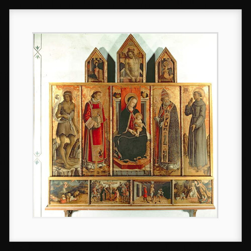 Madonna and Child with saints, polyptych, 1468 by Carlo Crivelli