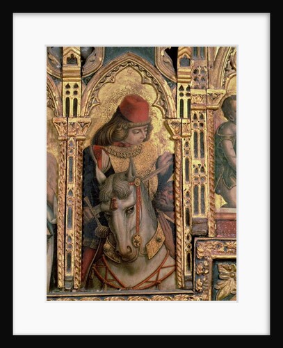 St. Martin, detail from the San Martino polyptych by Carlo Crivelli