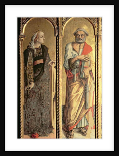 St. Catherine of Alexandria and St. Peter by Carlo Crivelli