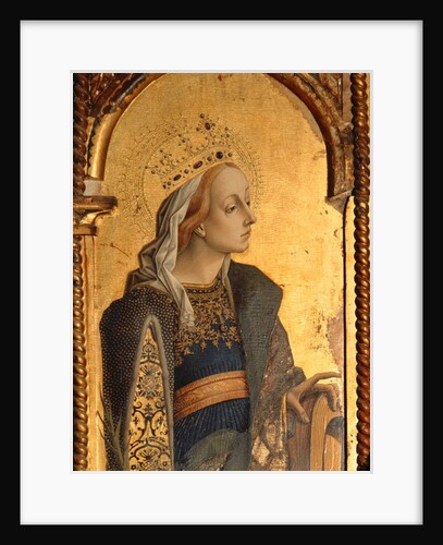 St. Catherine, detail from the Santa Lucia triptych by Carlo Crivelli