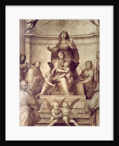 The Grand Council Altarpiece, detail depicting the Sacra Conversazione, 1510 by Fra Bartolomeo