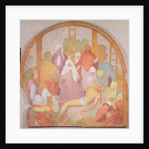 Deposition, lunette from the fresco cycle of the Passion, 1523-6 by Jacopo Pontormo