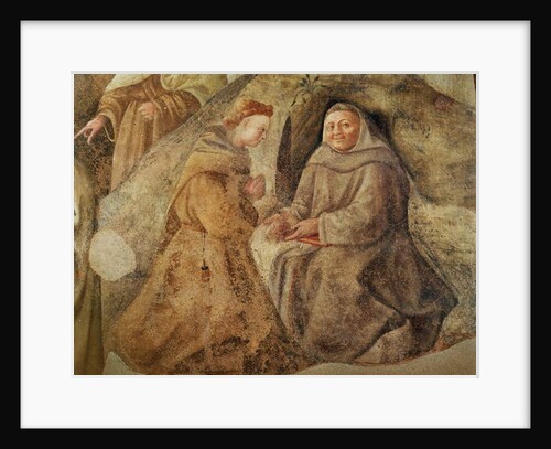The Reform of the Carmelite Rule, detail of two Carmelite friars, c.1422 by Fra Filippo Lippi