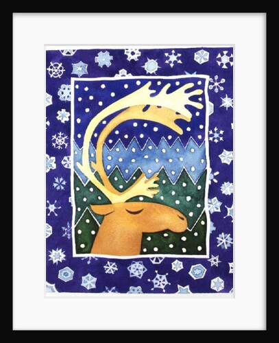 Reindeer and Snowflakes by Cathy Baxter