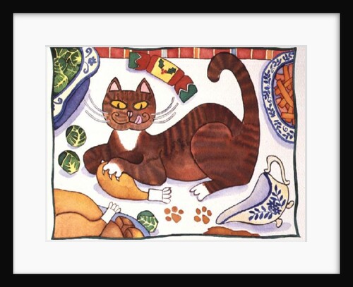 Christmas Cat and the Turkey by Cathy Baxter