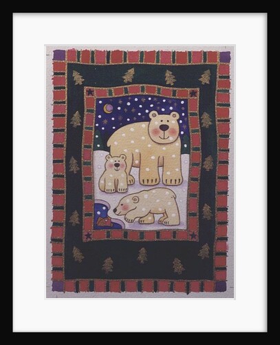 Polar Bear and Cubs by Cathy Baxter
