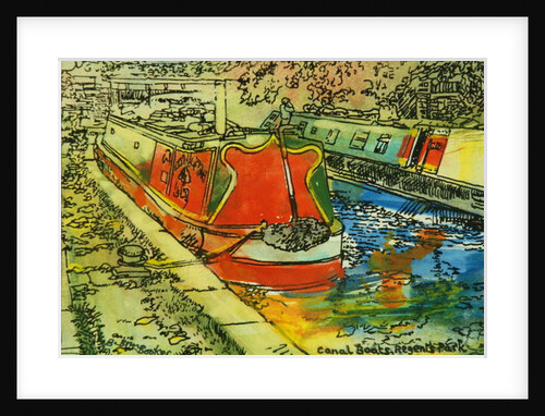 Canal Boats, Camden by Brenda Brin Booker