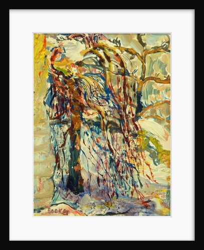 Willow tree in the snow by Brenda Brin Booker